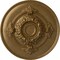 Ekena Millwork Monique Ceiling Medallion (Fits Canopies up to 3 3/4"), Hand-Painted Pale Gold, 13 3/4"OD x 1"P CM13MOPAS - alternate 1
